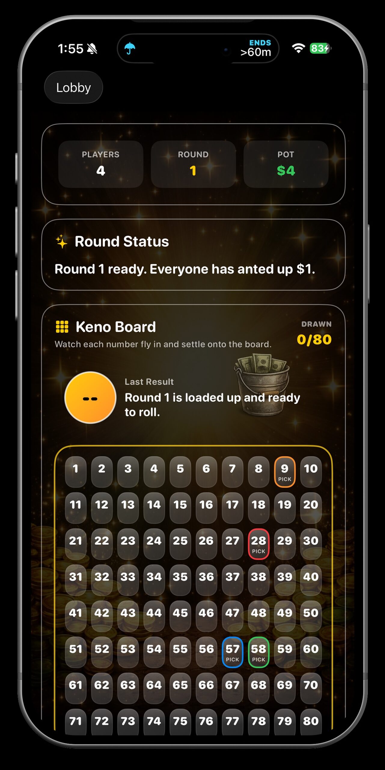 USA License Plate Game Hobo Keno