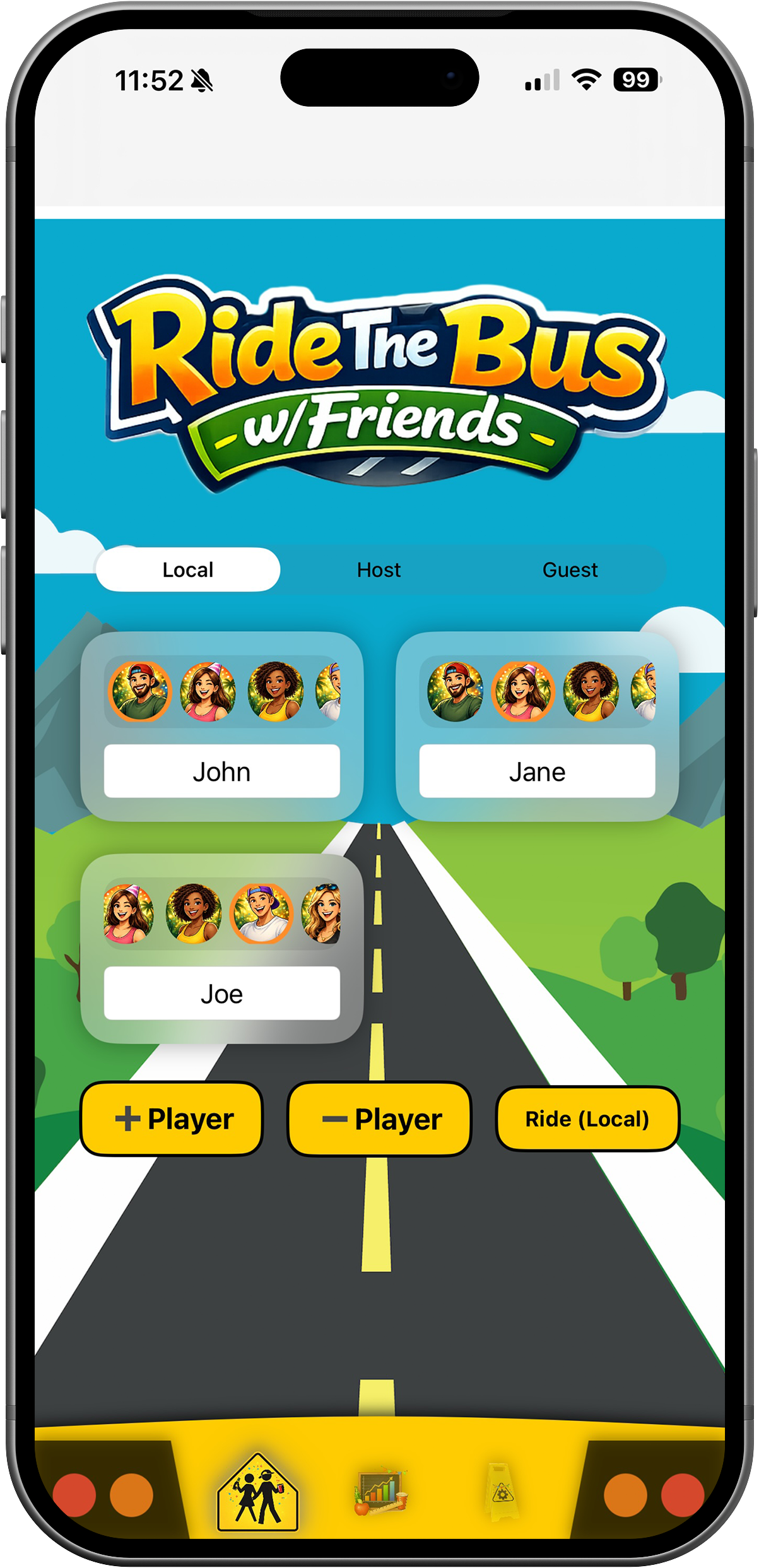 USA License Plate Game Ride the Bus w/Friends