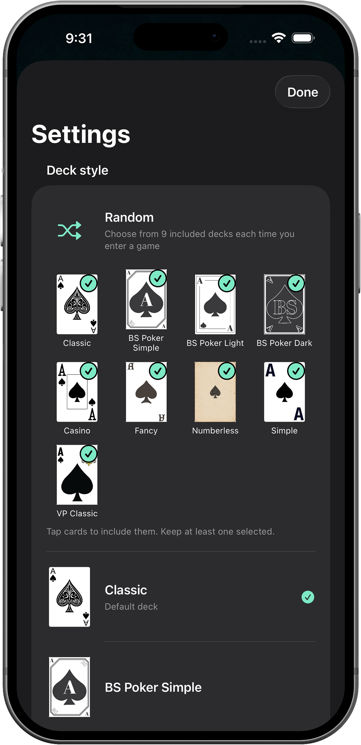 BS Video Poker