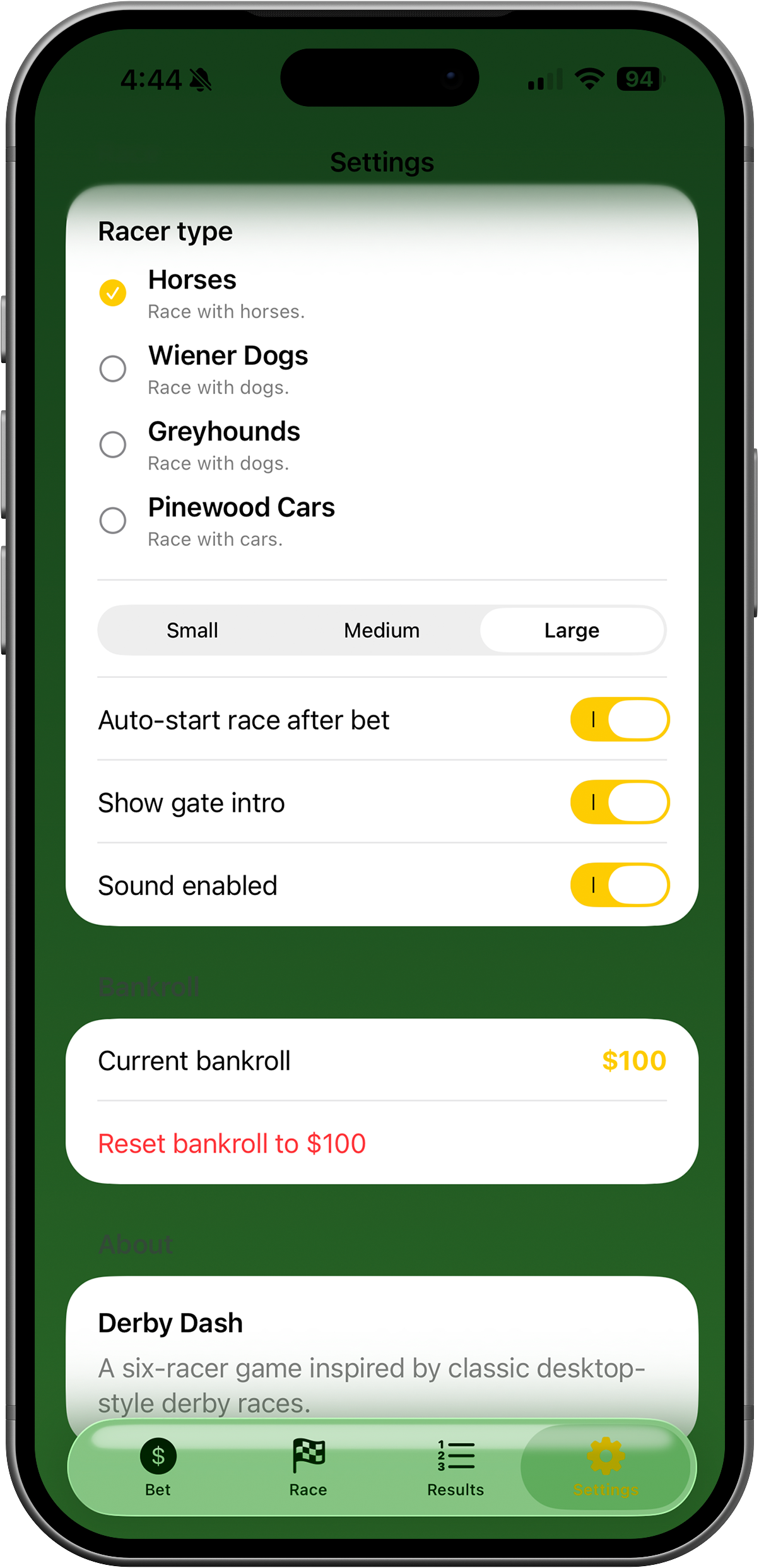 Derby Dash