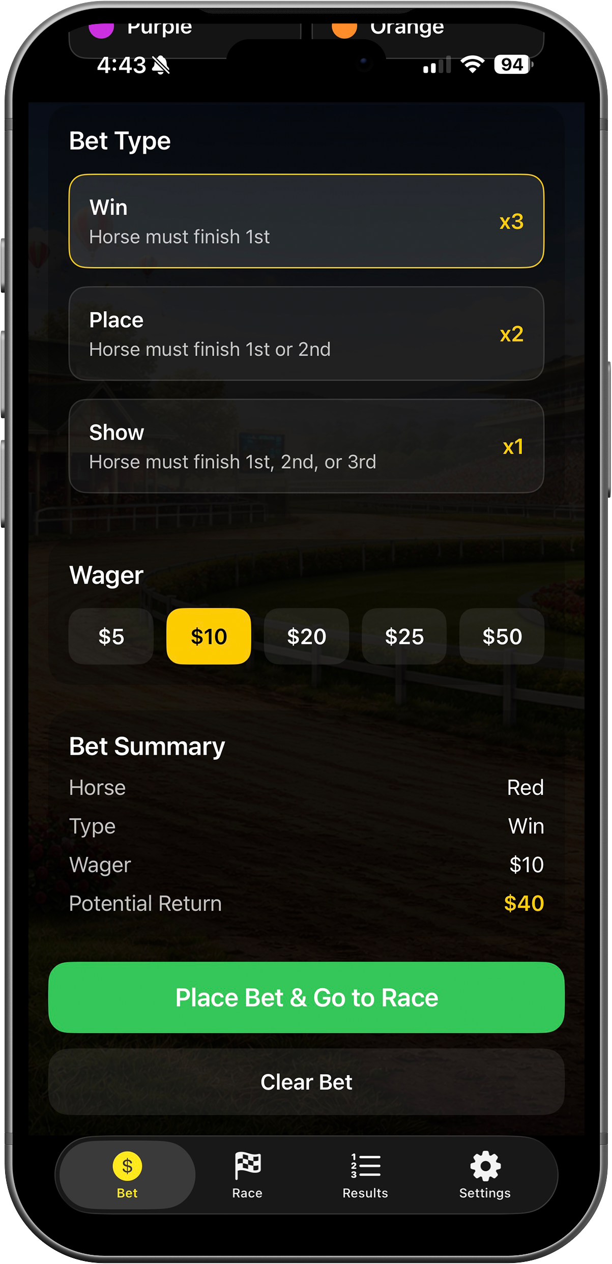Derby Dash